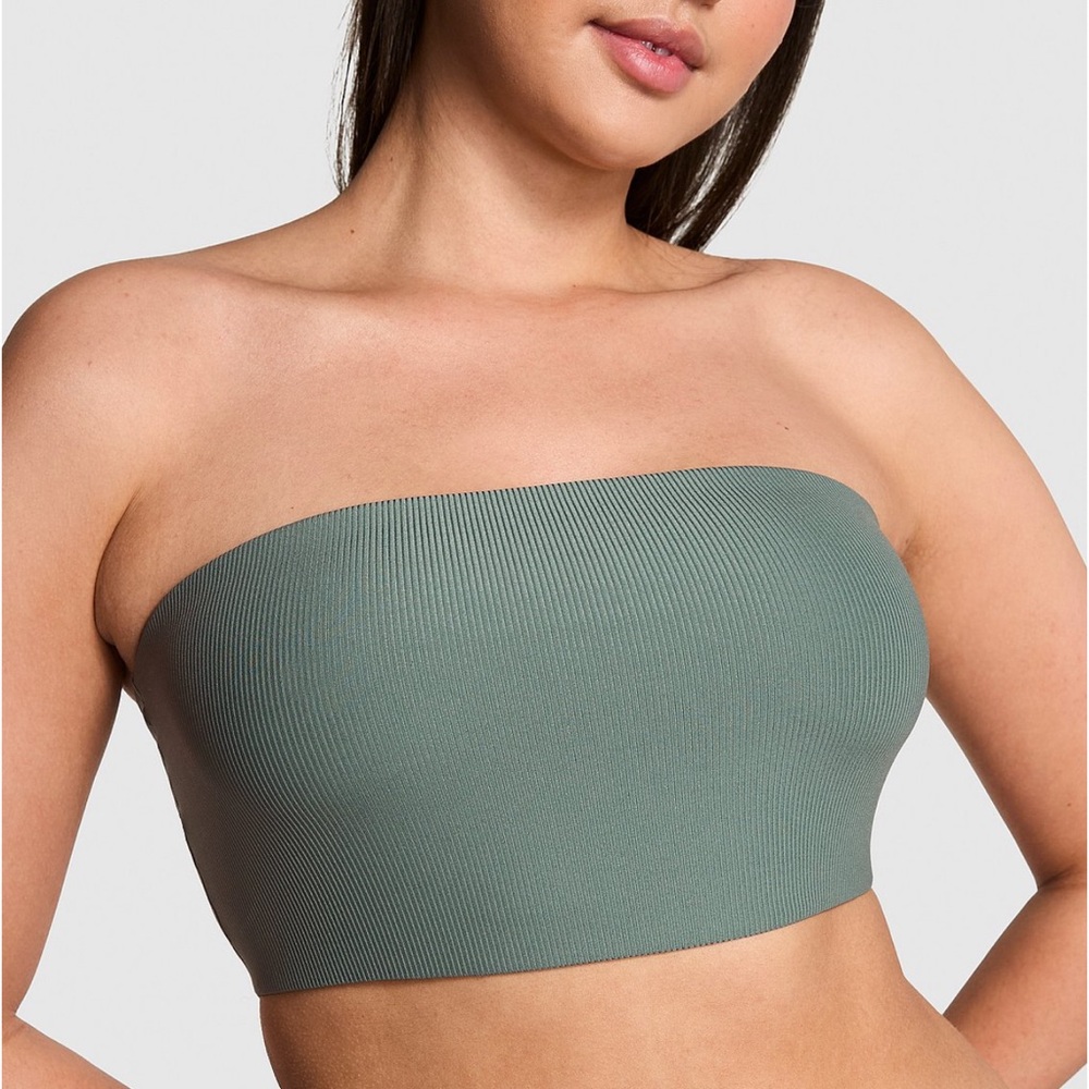 Victoria’s Secret PINK Base Stretch Bandeau Bra in RED